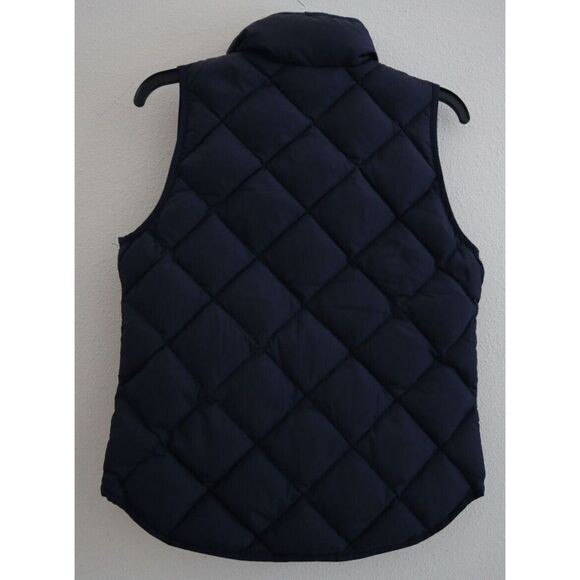 J. Crew 49194 Women's XS Excursion Navy Blue Down Puffer Quilted Vest - Picture 2 of 6
